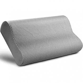 look envy Almohada Cervical de Almohada Ortopédica Espuma Viscoelástica, Almohada Ortopédica Ergonómica de Soporte Cervical , Funda de Almohada Extraible y Lavable 60x35x11/9CM