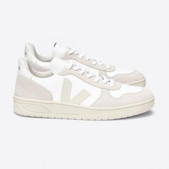 Veja V-10 B-Mesh W White/Natural/Pierre