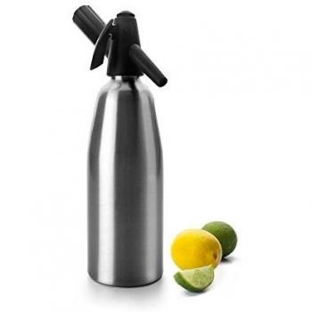 IBILI Soda Sifon 800 ml, Aluminio, metálico, 10x10x32 cm