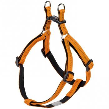 Arnés para perros Nobby Pet Soft Grip de nylon S-M 40-56cm / 15mm naranja