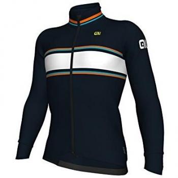 Ale R-EV1 Speed Fondo Chaqueta Racing, Hombre, Negro/Azul, S