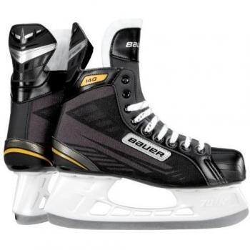 Bauer Schlittschuhe Supreme 140 - Bambini - Patines de hockey sobre hielo, color negro, talla Y12 / 31.0