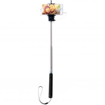 Whinck SELFIE-BLACK - Palo con pulsador para smartphone, color negro