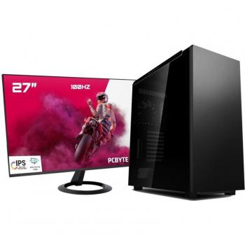 PC Completo AMD Ryzen 7 8700G, 64GB DDR5, 2TB SSD NVMe, Radeon 780M, Windows 11 Pro, Monitor LED 27 FHD 100Hz