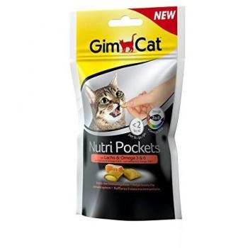 GimCat Nutri Pockets Snack Gatos Salmon y Omega 36