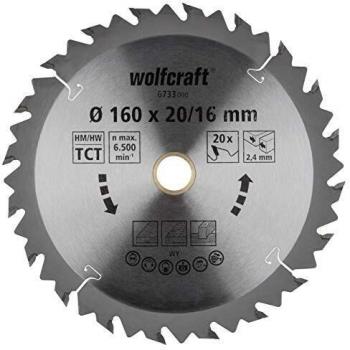 wolfcraft Disco de sierra circular de mano CV, serie marrón, 6733000, Cortes rápidos y bastos