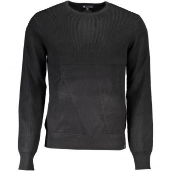 U.S. Polo Assn. Men's Elegant Long Sleeve Crew Neck Sweater, Black, Size M