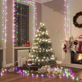 Tira de Luces Navideñas Compacta con 1000 LED PVC Pastel Multicolor 25 m
