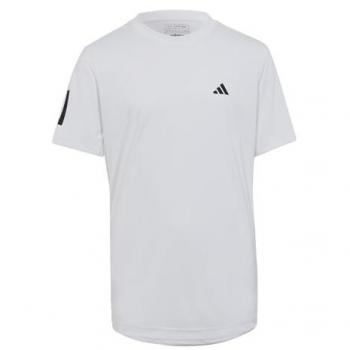 Adidas Camiseta de Manga Corta B Club 3Stripes Junior, color negro, tecnología AEROREADY, HR4229, talla 176