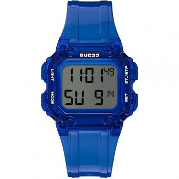 Reloj de hombre Guess Stealth GW0270G3 de poliuretano con correa azul