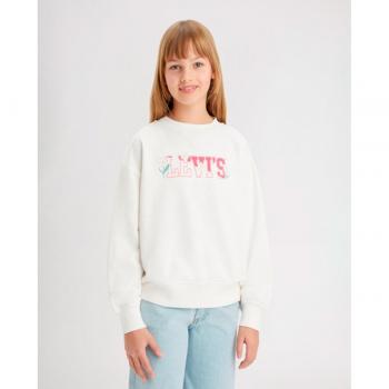 Sudadera Levi's - Camiseta ecológica de cuello redondo superholgada para niña
