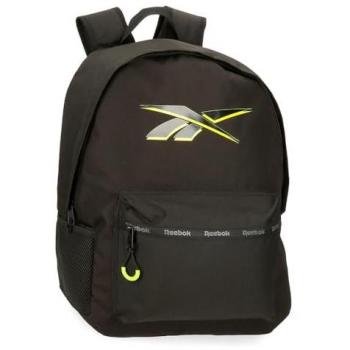 Mochila Reebok Berlin 45 cm Negro, 21L Marrón Amarillo, Poliéster 31,5x45x15 cms