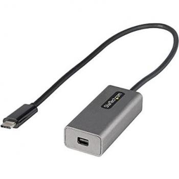 StarTech.com Adaptador USB C a Mini DisplayPort - Convertidor de Vídeo USB Tipo C a mDP/Mini DP a 4K 60Hz - Compatible con Thunderbolt 3 - Cable de 30cm - Versión Mejorada de CDP2MDP