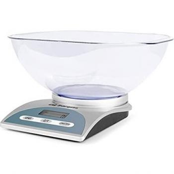 Orbegozo PC 2016 - Báscula de cocina, función tara, indicador sobrecarga, capacidad máx. 5Kg, conversión de unidades, funciona a pilas