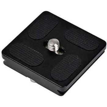 MENGS® Placa de liberación rápida PU40 de 1/4 Pulgadas para cámara, con Aluminio Macizo, Compatible con el estándar AS como Arca-Swiss/Kirk/Wimberley/Markins/BENRO/SIRUI, etc.