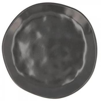 Bidasoa Cosmos Plato Postre Cerámico 20CM Gris Mate Fabricado en Europa Apilable Apto Microondas