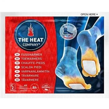 THE HEAT COMPANY Calentadores Pies - 5 Pares - Extra CÁLIDO - Adhesivo - 8 Horas de pies Calientes - Calor instantáneo - Activado por Aire - Puro Natural - para Todos Las Tallas