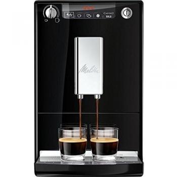 Melitta Caffeo Solo E950-101 Cafetera Superautomática con Molinillo, 15 Bares, Café en Grano para Espresso, Limpieza Automática, Personalizable, Negro