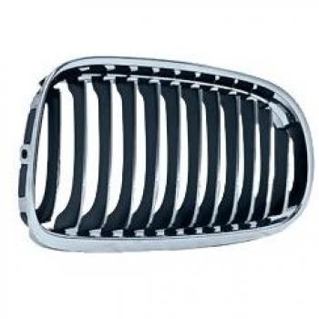 Rejilla delantera de radiador VAN WEZEL 0667516 para BMW 3 Berline y 3 Touring, color negro con detalles en cromo