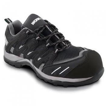 Zapatos de Seguridad S1 PL SR Trail Negro Workfit - Protección, Estilo, Número 48, ESD, Diseño para Terreno Difícil