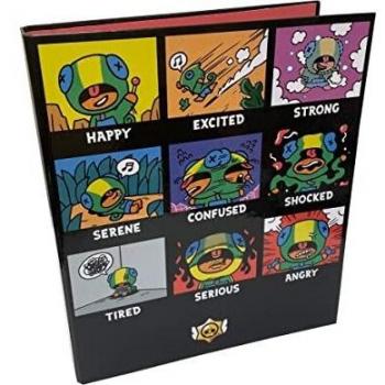 Brawl Stars Carpeta 4 Anillas, Material Escolar, Carpetas, Archivador, Multicolor, Producto oficial