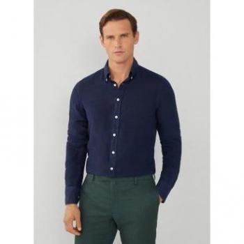 Camisa Garment Dye marino Hackett London