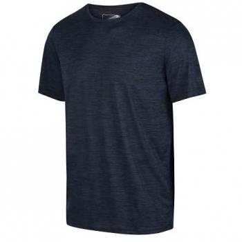 Regatta Men's Fingal Edition Short Sleeve Marl T-Shirt - Navy, Size XL