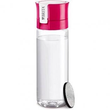 Botella Brita con filtro Fill and Go, rosa, 7.5 x 7.5 x 22.0 cm