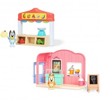 Bluey Mini Playset con Figura Famosa y Accesorios Variados
