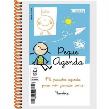 Agenda Escolar 2022-2023 Pequeña Diaria de un Día por Página con Tapa Personalizable Ingraf 350984