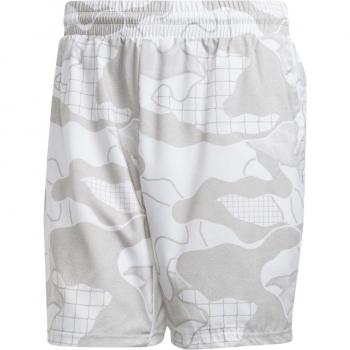 Shorts de tenis para hombre Adidas Club Graph en color negro y blanco