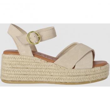 Chika10 Leather NEW BONITA 03 Sandalias de Cuña de Piel con Cierre de Hebilla