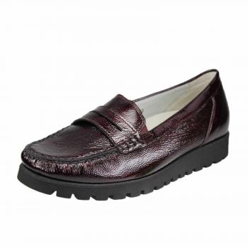 Mocasines Waldlaufer Penny Mujer Patente Negro Talla 5.5