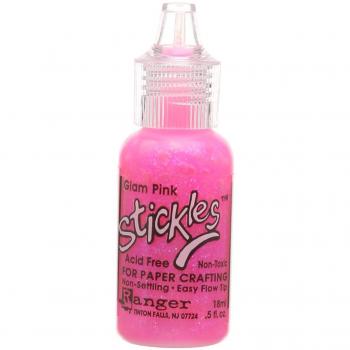 Stickles Glitter Glues Glam Pink - Pegamento sin ácido, 18 ml, Color Rosa
