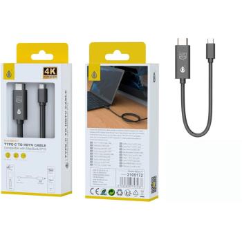 Adaptador JC NB1517 USB-C a HDMI 4K 30Hz 1,8 m Negro