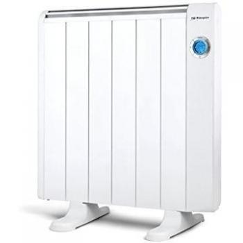 Orbegozo RRE 1010 A Emisor Térmico Bajo Consumo, 6 Elementos de Calor, Pantalla Digital LCD, Mando a Distancia, Funcionamiento Programable, 1000 W, Aluminio, Color Blanco