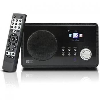 Ocean Digital Internet Radio WR60 WiFi Wlan inalámbrica conexión 2.4' Color pantalla LCD reproductor multimedia de escritorio madera-negro