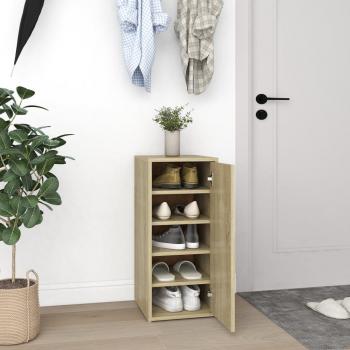Mueble zapatero de madera de ingeniería roble Sonoma 32x35x70 cm