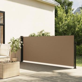 Toldo lateral retráctil 140x600 cm Color Negro, Crema, Azul y Gris Taupe