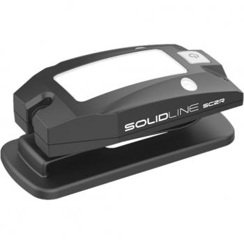 Solidline SC2R Linterna LED Recargable 100 Lúmenes Negro con Clip e Imán, Duración de Batería 75 Horas, Cable USB Incluido, Funciones de Luz Blanca y Ro