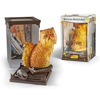The Noble Collection Figura de colección de Harry Potter Crookshanks con Criaturas mágicas de exhibición
