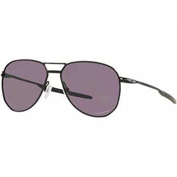 Oakley Contrail Matte Black Prizm Sunglasses - Unisex, Size: One Size, Color: Satin Black/Prizm Grey, Model: OO 4147, Frame Width: 57mm, Bridge Width: 14mm, Arm