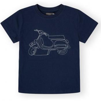 Camiseta de niño con dibujo frontal en relieve