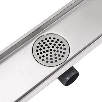 vidaXL Desagüe Lineal de Ducha 530x140 mm Flujo 40 L/min Acero Inoxidable