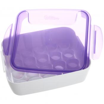 Wilton Organizador de colorantes para Glasa, Morado/Blanco