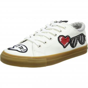 Love Moschino Scarpad.sp105/30 Vit.PU+Rete Bianco, Mocasines para Mujer, Blanco