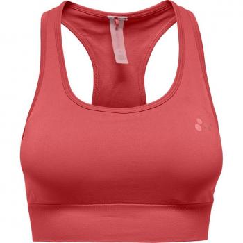 Sujetador Deportivo Only Play Daisy 2 Seam Mineral Red Mujer - Sujetador deportivo, color rojo mineral, diseño sin costuras, soporte adecuado para actividad física