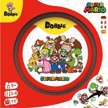 Dobble Super Mario Eco Sleeve - Juego de Mesa de Observación y Velocidad con Diseño Ecológico