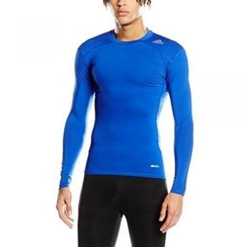 adidas TF Base LS - Camiseta para hombre, color azul, talla M