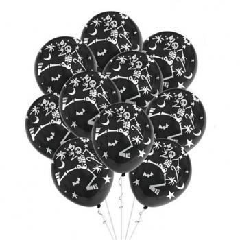 Pack de 10 Globos Esqueleto de 30 cm